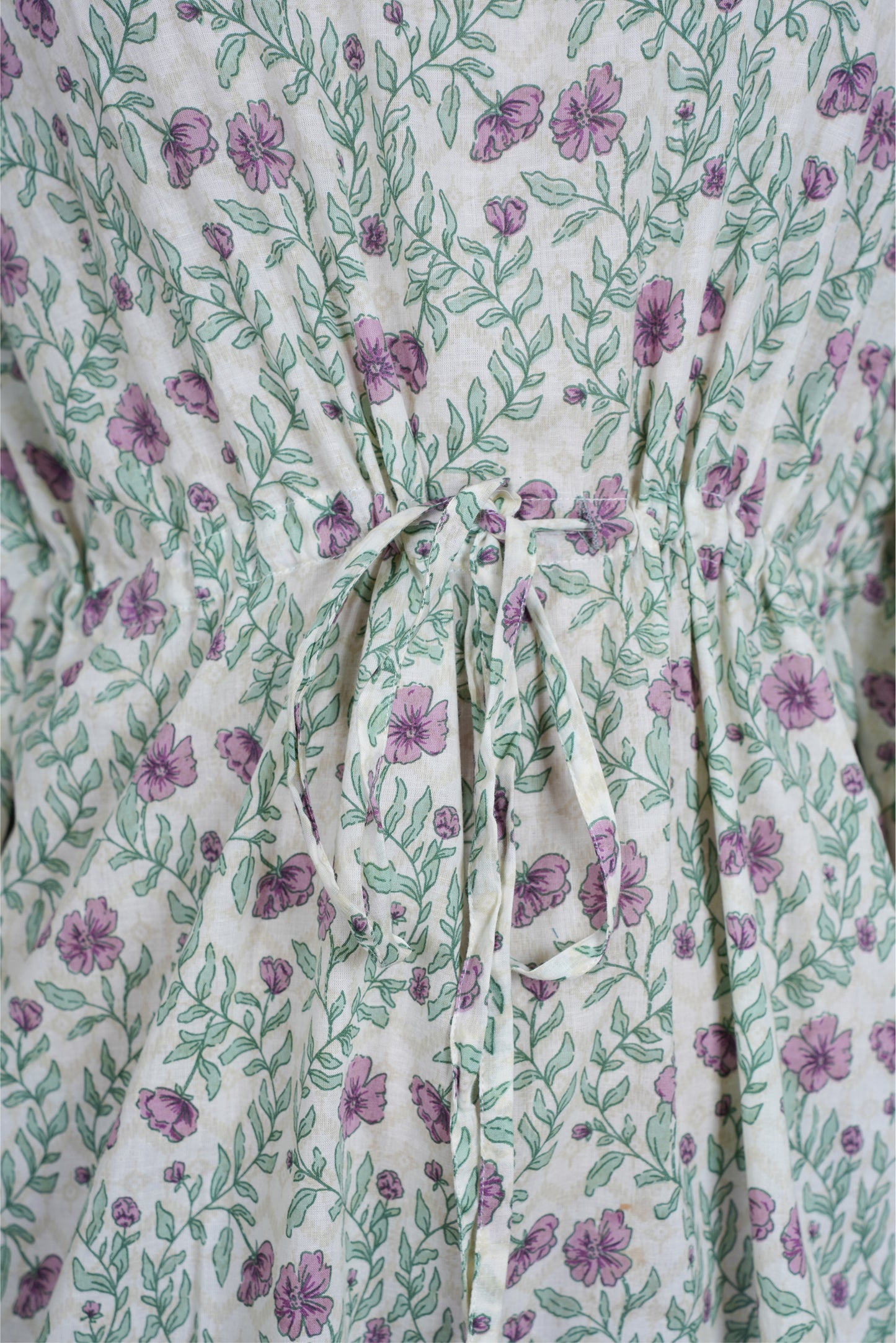 WHITE VINE KAFTAN LONG