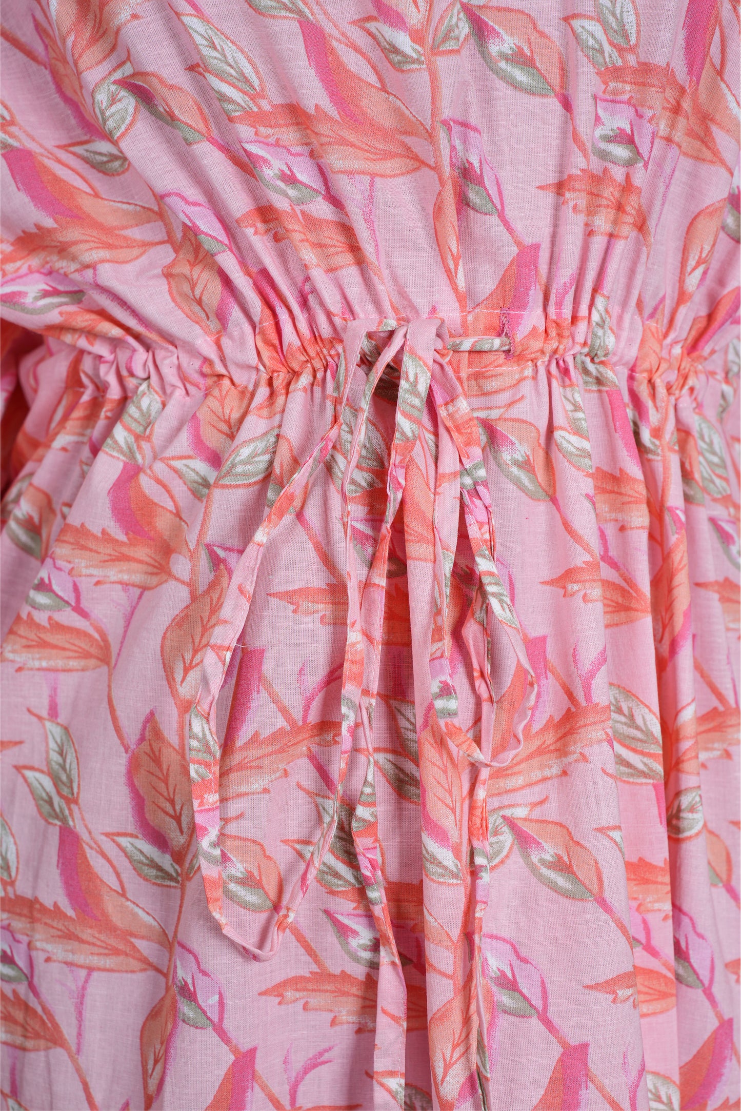 PINK FLORAL KAFTAN LONG