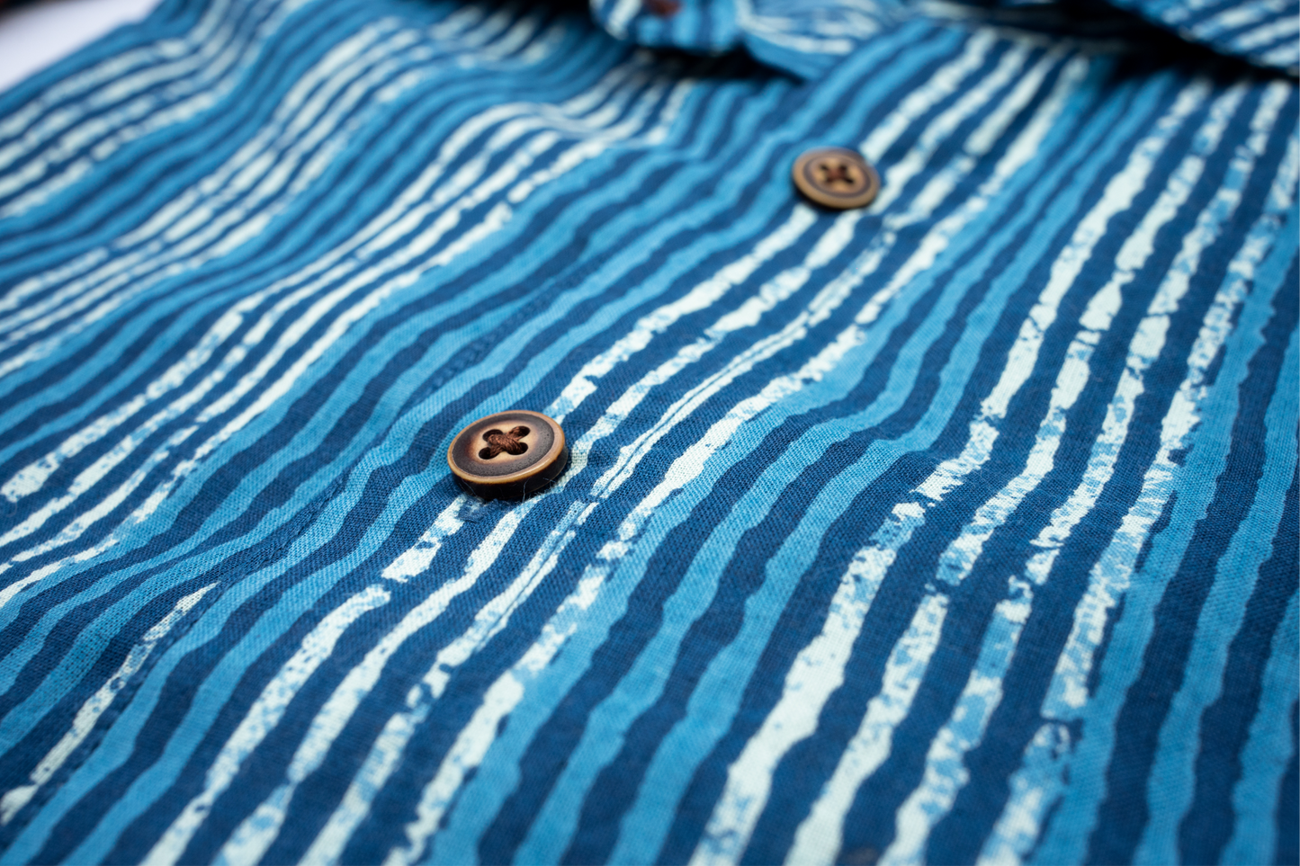 INDIGO STRIPED SHIRT