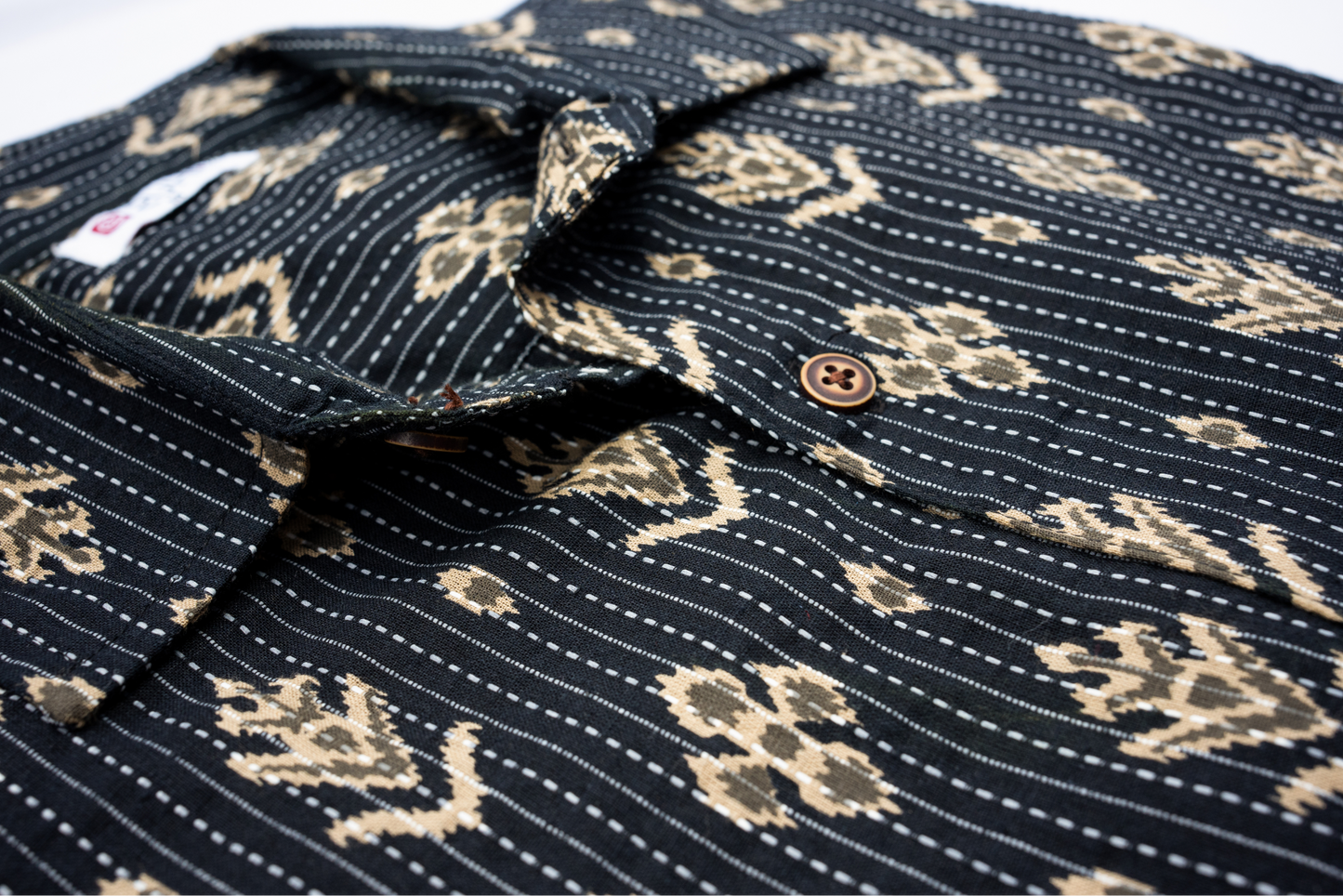 BLACK KANTHA SHIRT