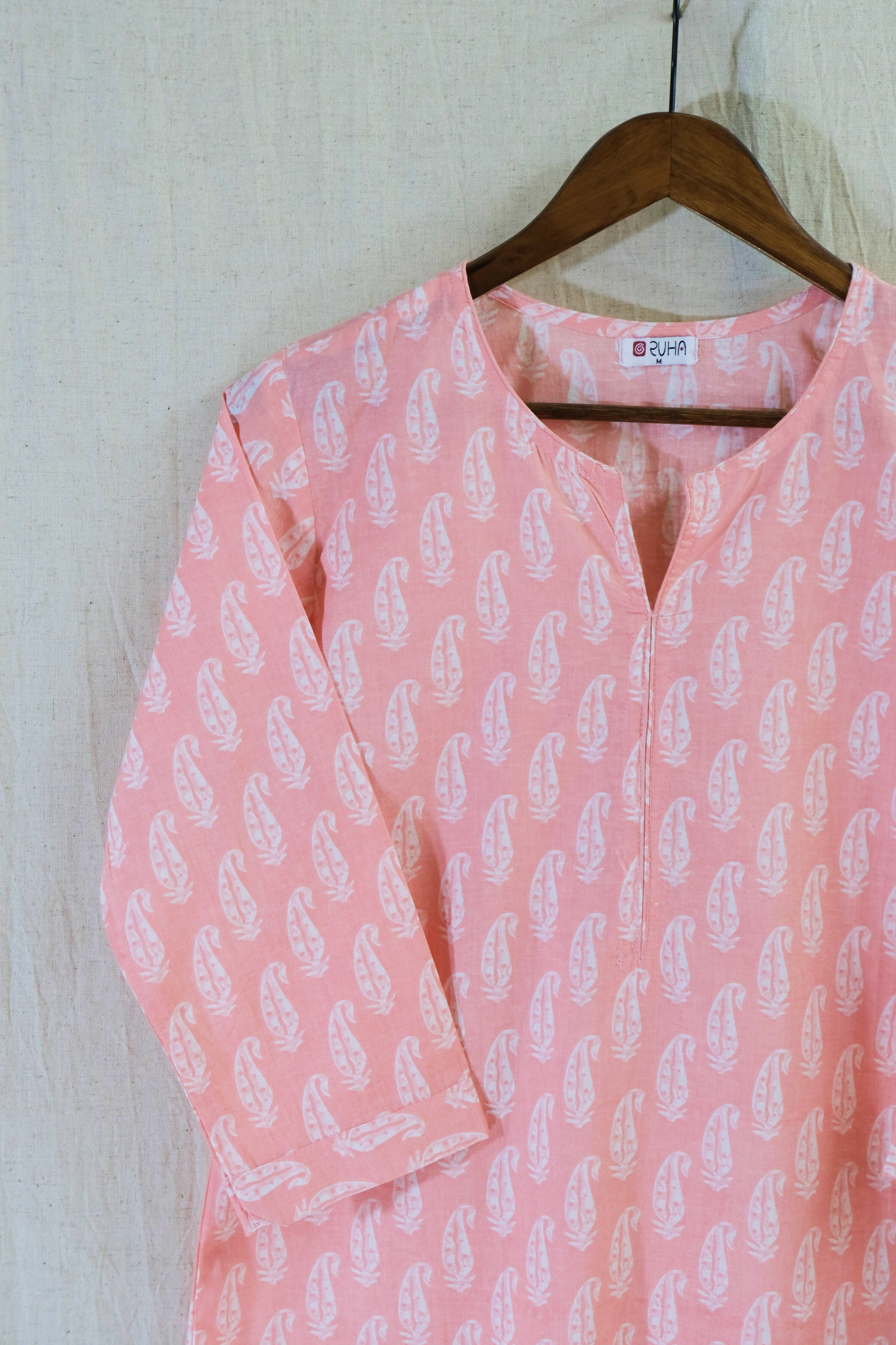 PINK MOTIF KURTA