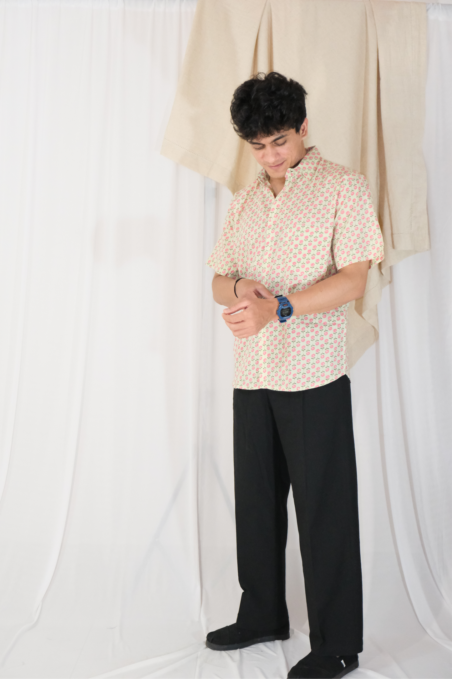 GREEN FLORET SHIRT