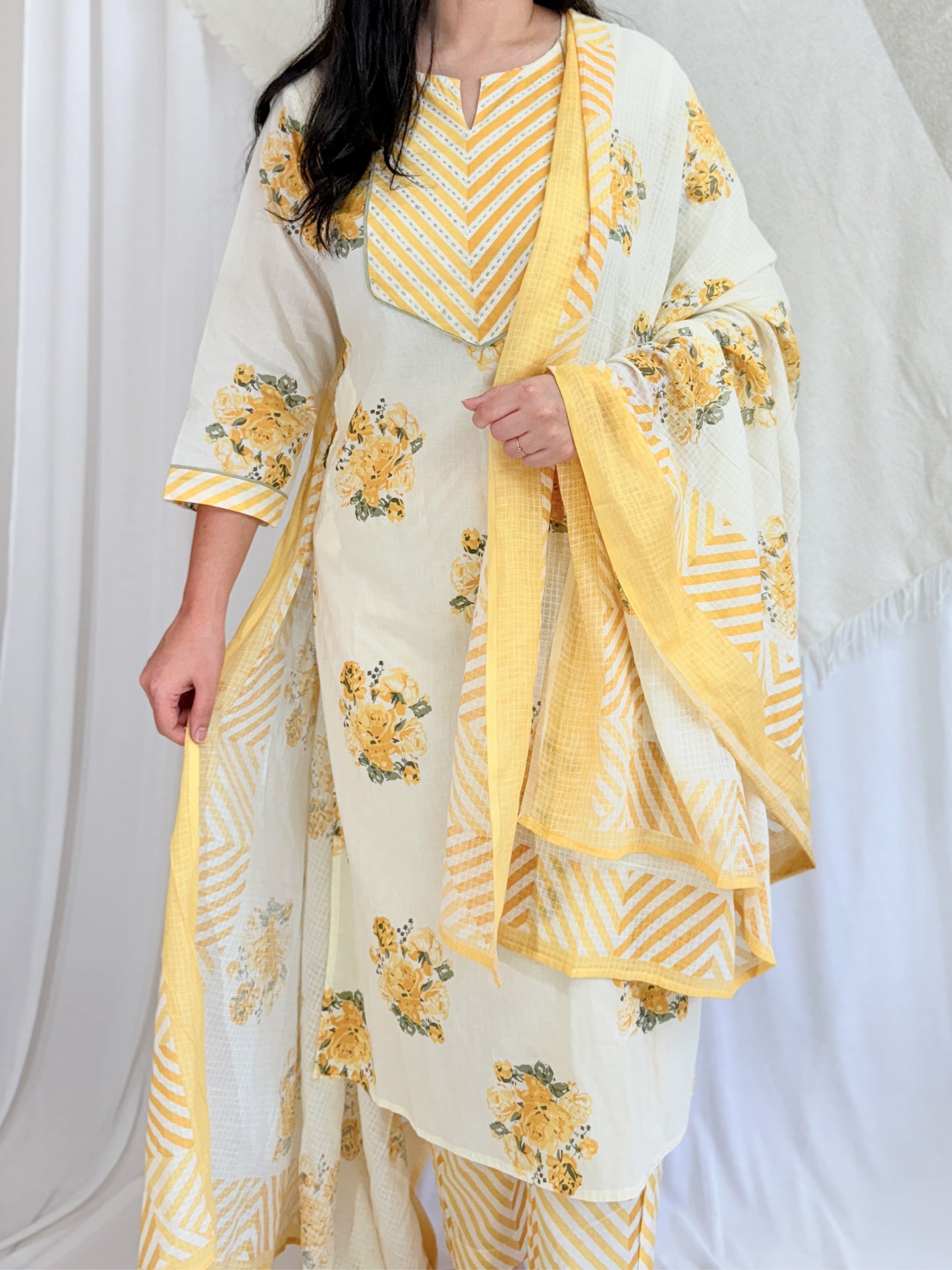 YELLOW SUIT SET- 3 PIECE