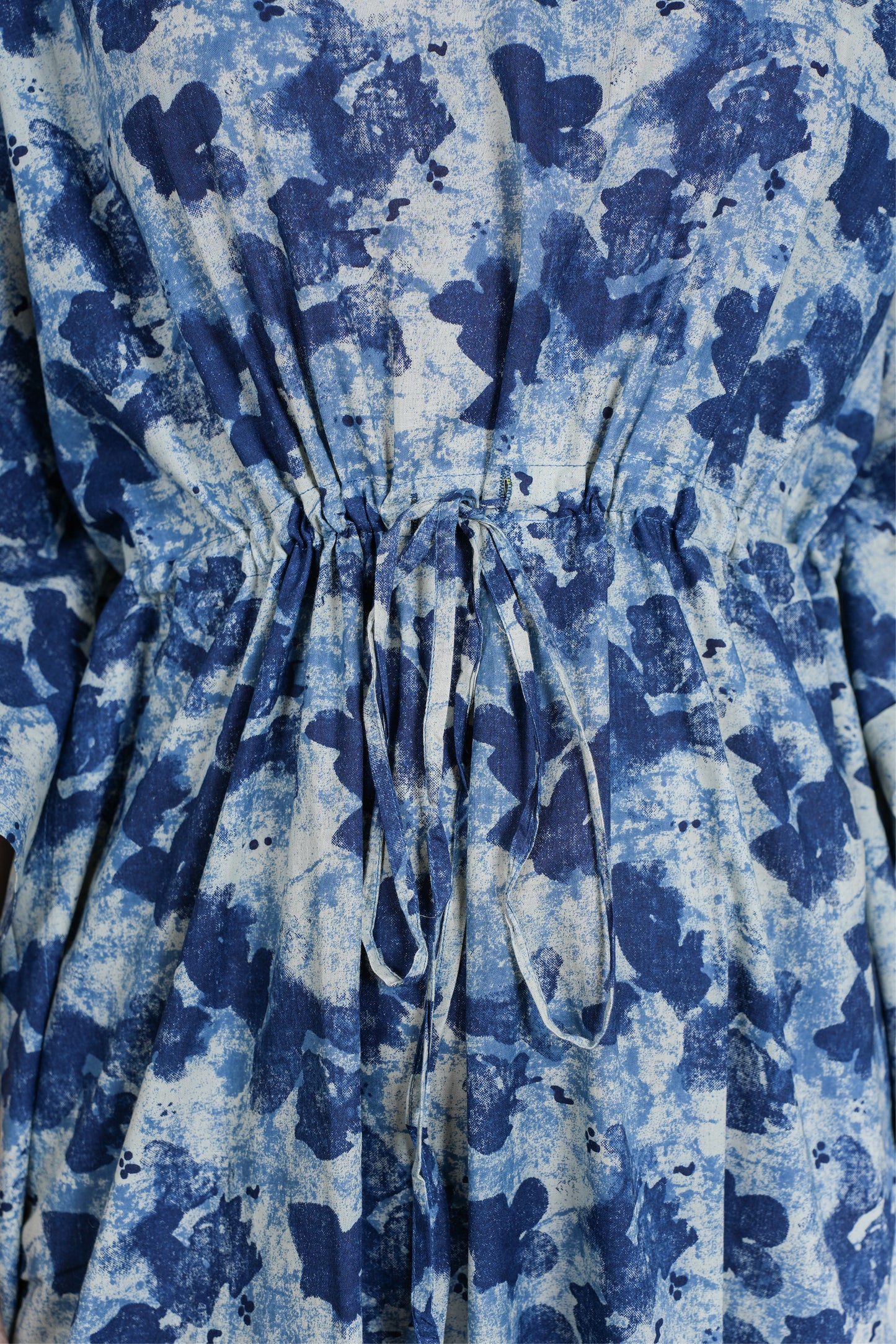 INDIGO ABSTRACT KAFTAN LONG