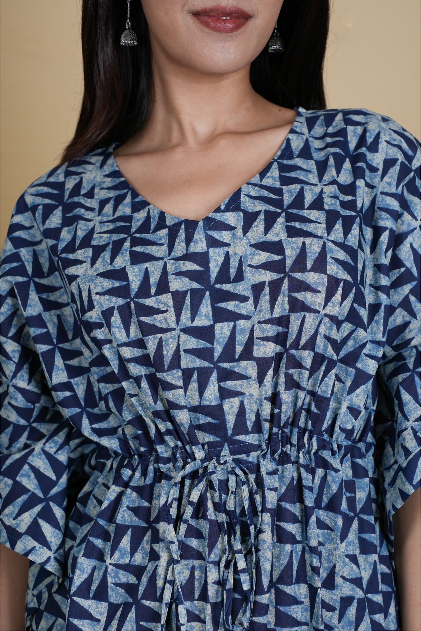 INDIGO AZTEC KAFTAN LONG