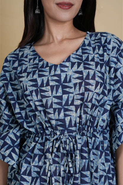 INDIGO AZTEC KAFTAN LONG