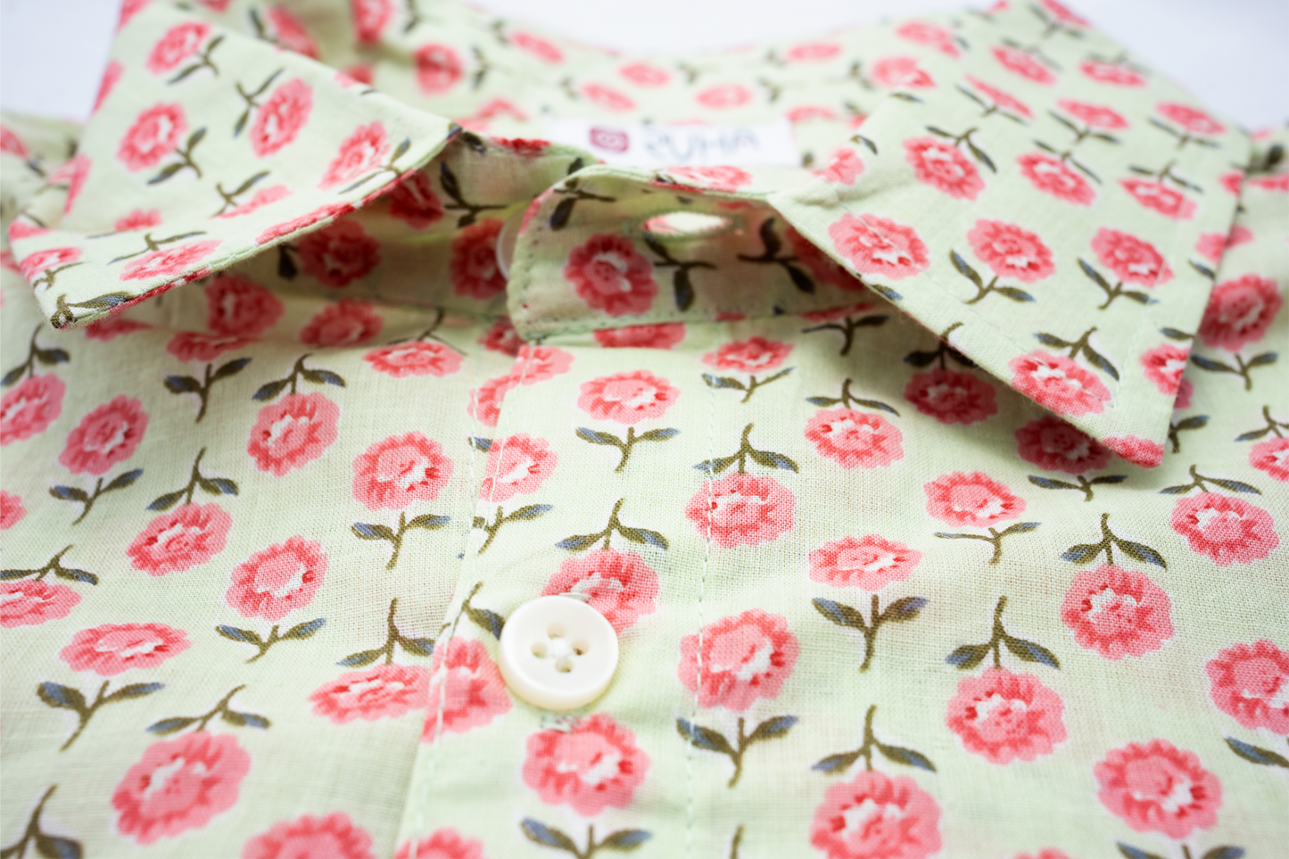 GREEN FLORET SHIRT