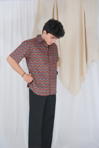 RUSTY RED AJRAKH SHIRT