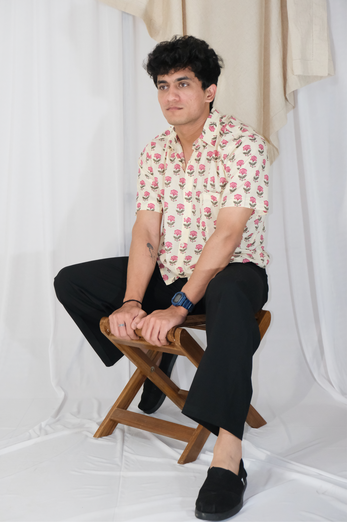PINK FLORAL SHIRT
