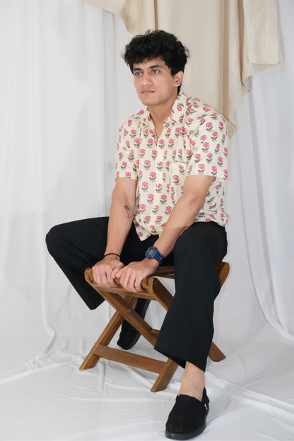 PINK FLORAL SHIRT