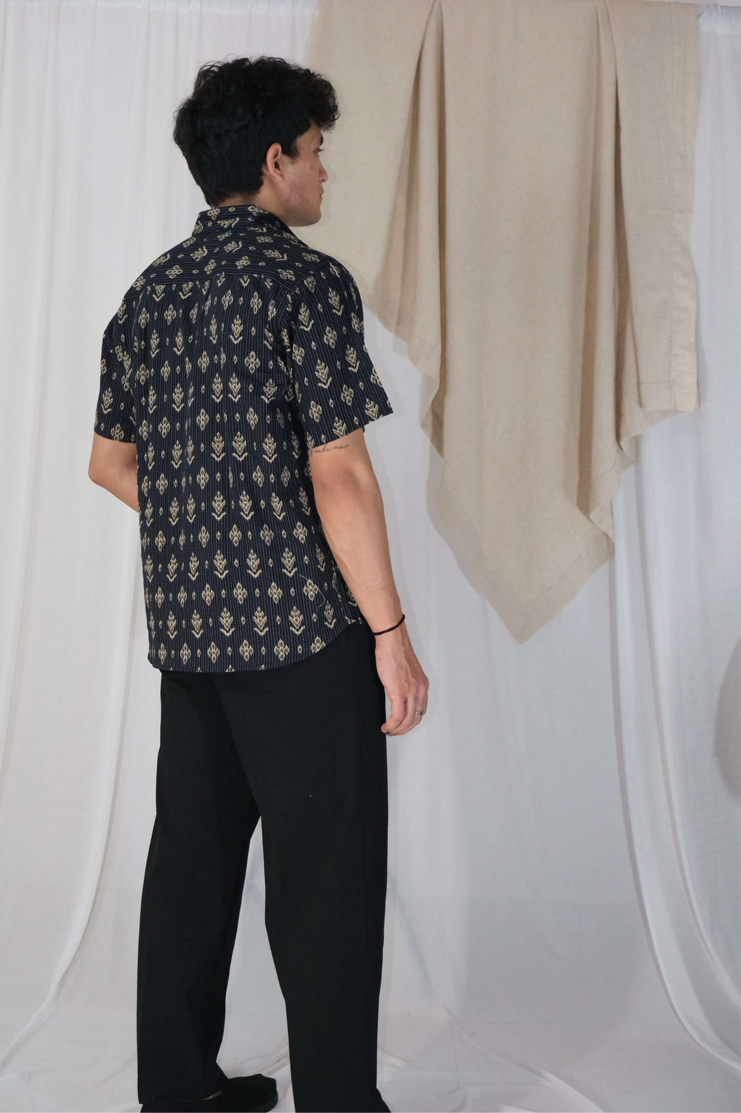 BLACK KANTHA SHIRT