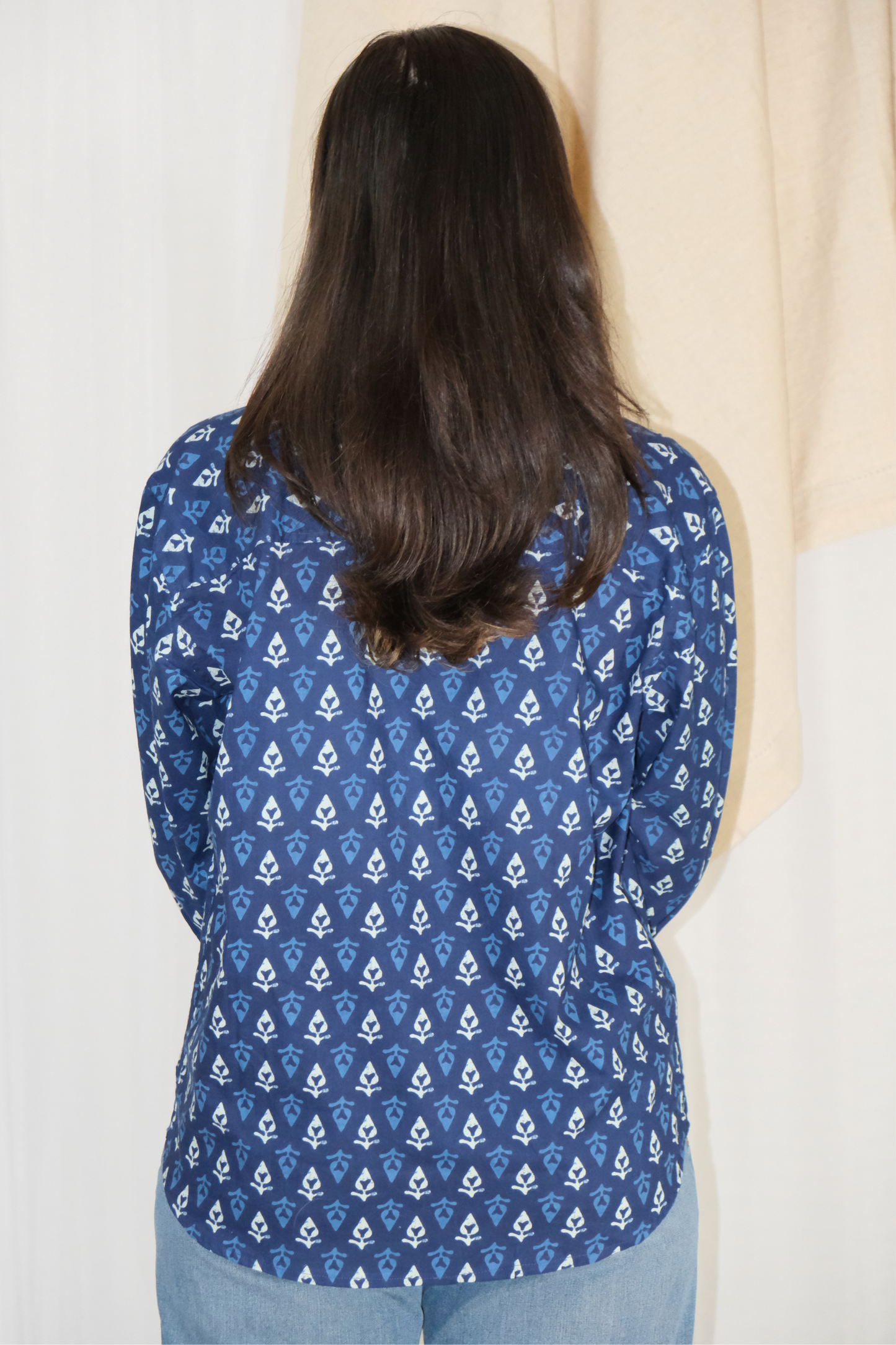 INDIGO PRINTED SHIRT