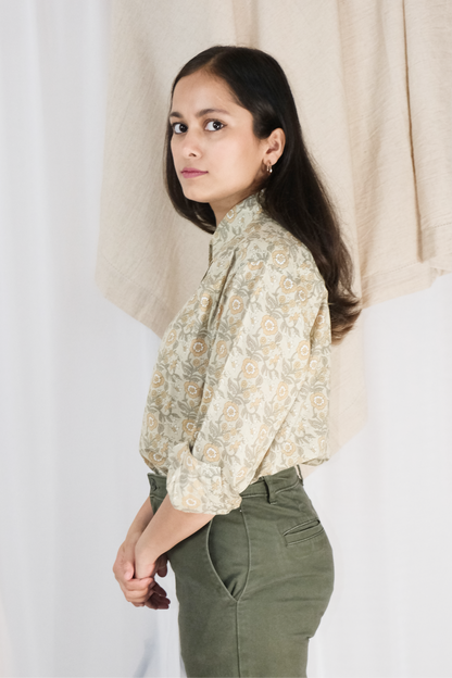 PASTEL GREEN VINE SHIRT