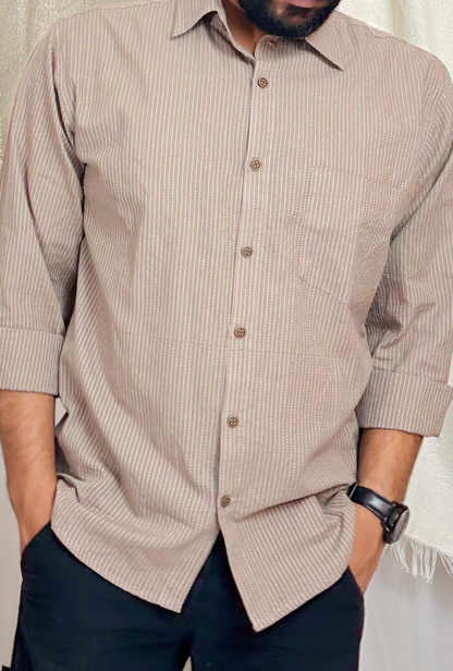 BEIGE KANTHA SHIRT