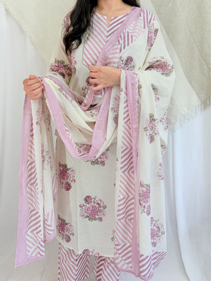 LAVENDER SUIT SET- 3 PIECE