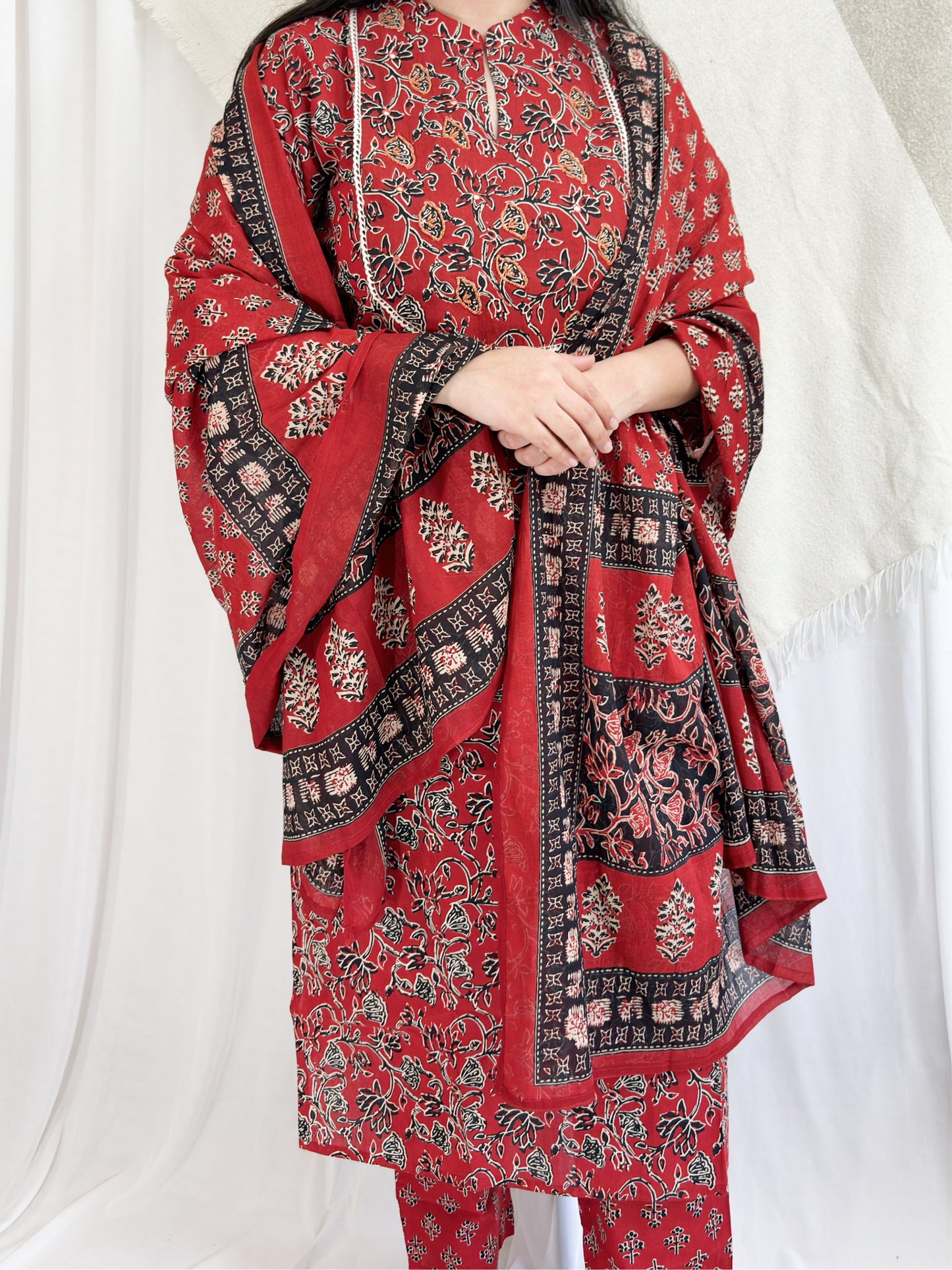 RED SUIT SET- 3 PIECE