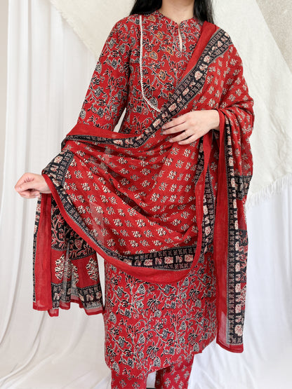 RED SUIT SET- 3 PIECE