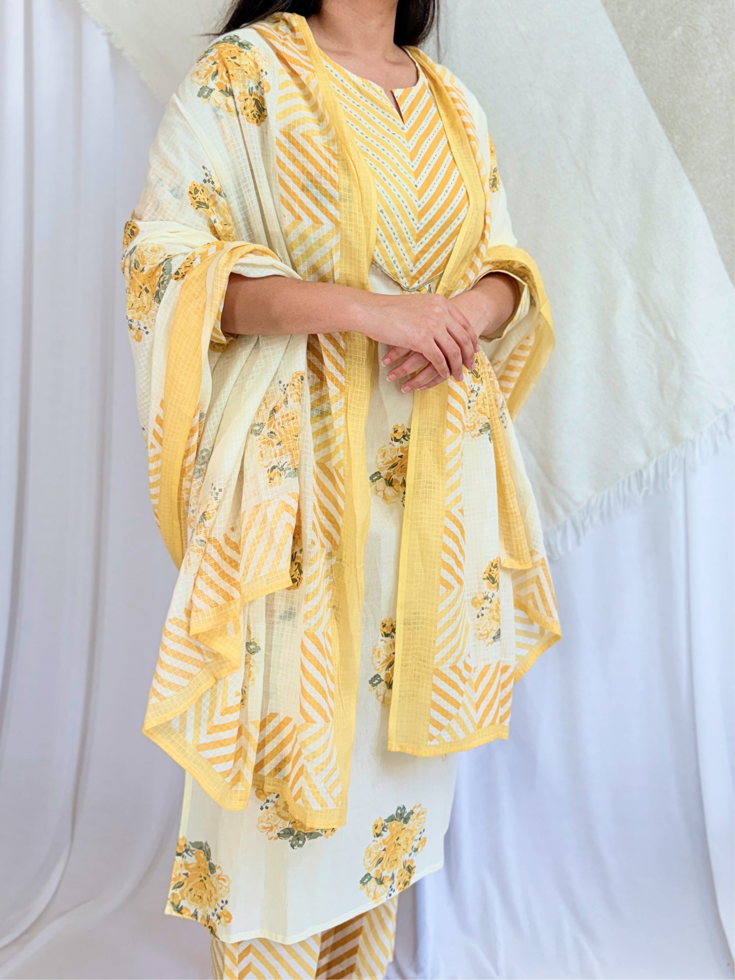 YELLOW SUIT SET- 3 PIECE
