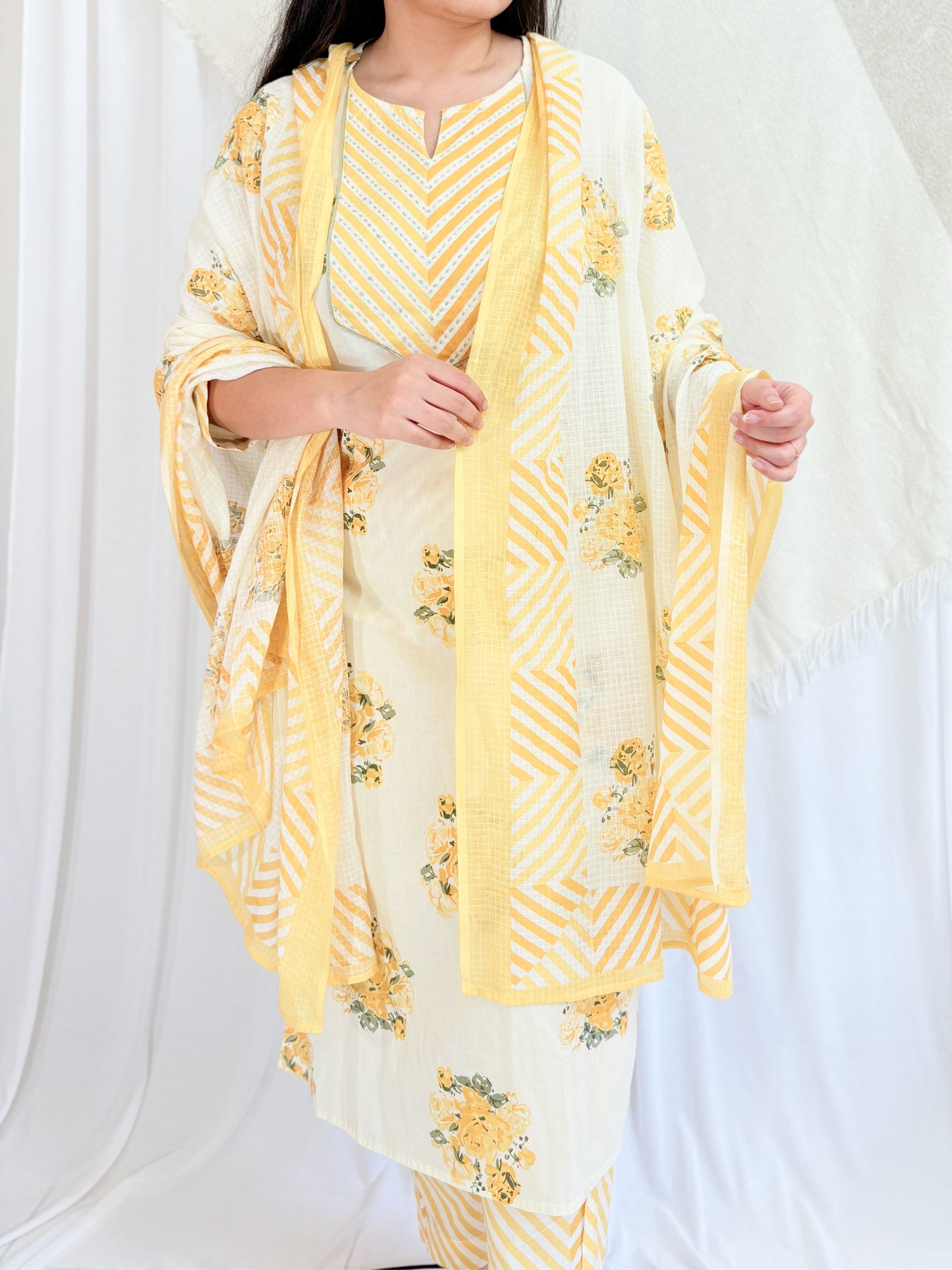 YELLOW SUIT SET- 3 PIECE